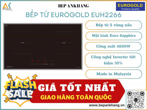 Bếp từ Eurogold EUH2266 - Made in Malaysia